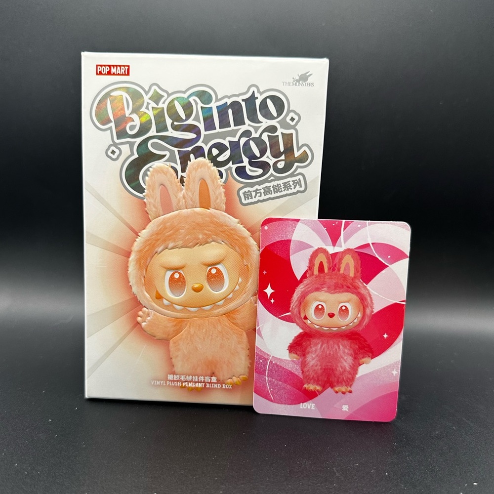 Labubu Big Into Energy Vinyl Face Plushie - Love